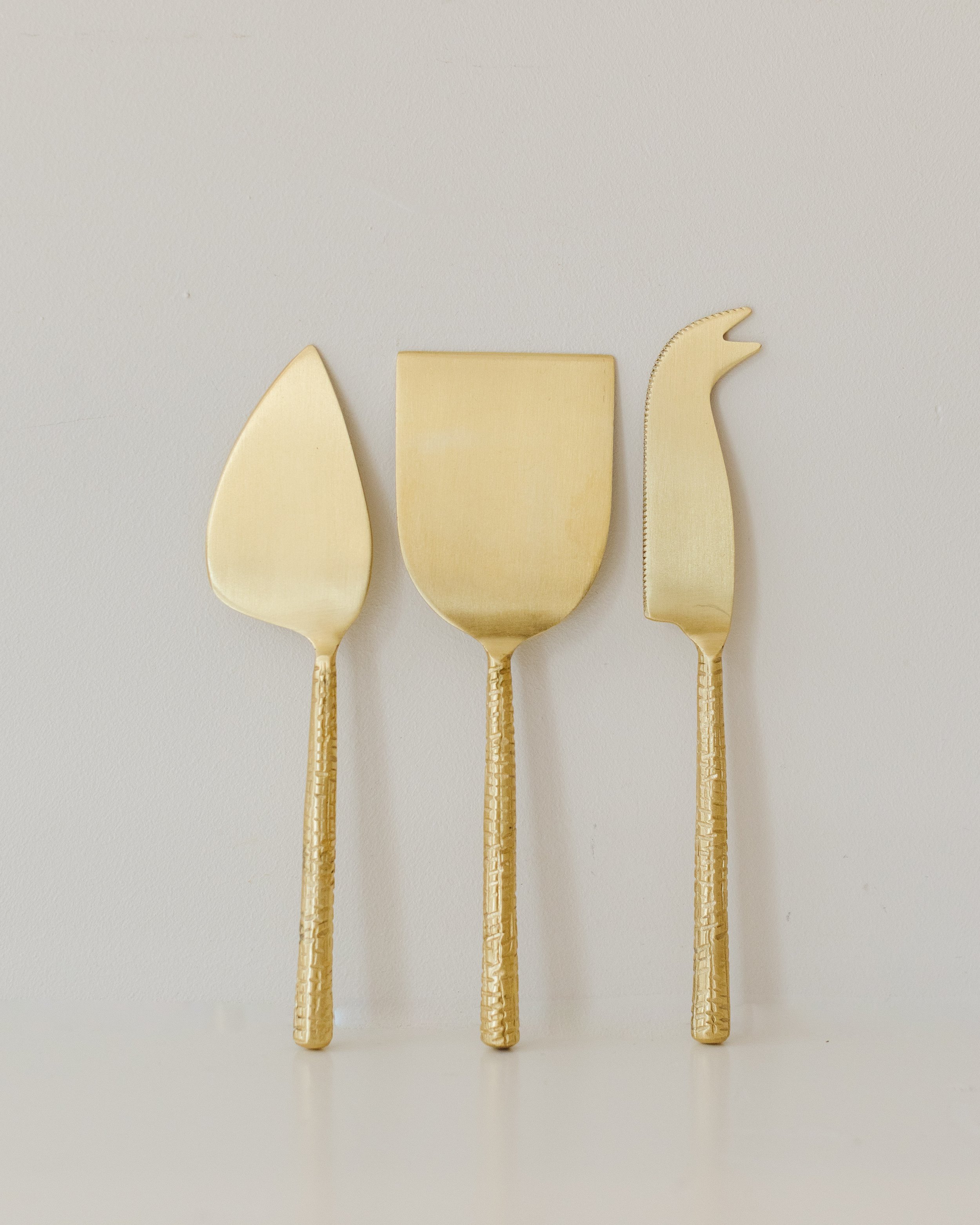 Gold Cheese Knife Set — Harbor + Pine